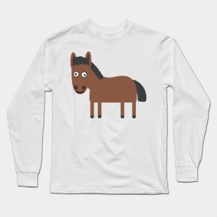 Silly Looking Hourse| Lilla The Lamb Long Sleeve T-Shirt